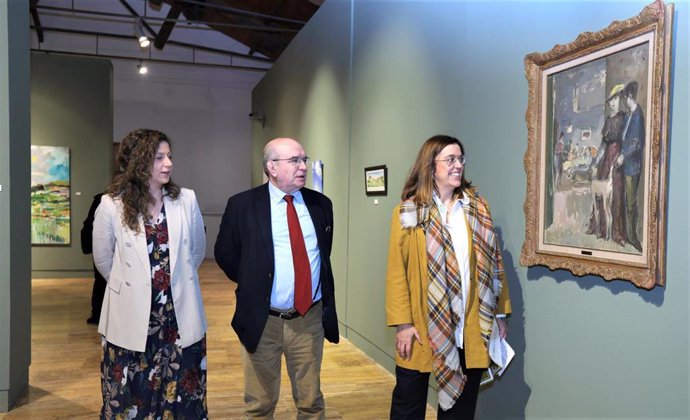 Armisén en la inauguración de la exposición de las nuevas obras adquiridas por la Diputación,