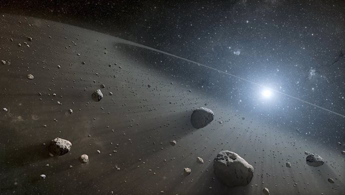 Las estrellas acaban fulminando cualquier asteroide solo con su luz