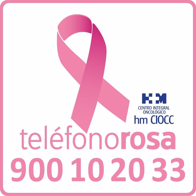 Servicio telefónico gratuito con información sobre el cáncer de mama.