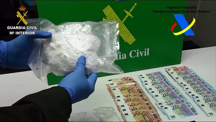 Cocaína interceptada por la Guardia Civil en el Puerto de Palma.