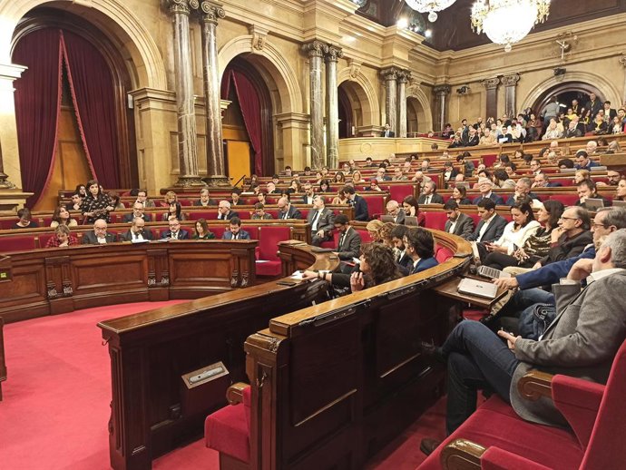 Ple del Parlament en una imatge d'arxiu. 