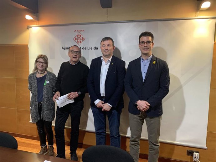 Elisabet Lizaso, Miquel Pueyo, Josep Maria Cervera y Toni Postius