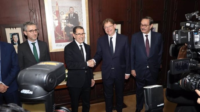 El presidente de la Generalitat, Ximo Puig, se reúne con el presidente del Gobierno de Marruecos, Saadeddine El Othmani