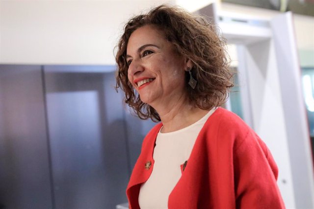 La ministra de Hacienda, María Jesús Montero, en su llegada al Comité Federal del PSOE en Ferraz.