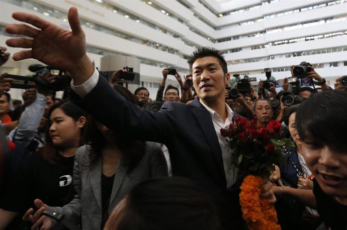 Thanathorn Juangroongruangkit, líder del partido opositor tailandés Futuro Adelante 