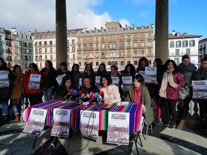 El movimiento feminista presenta la jornada de movilización del 8 de marzo