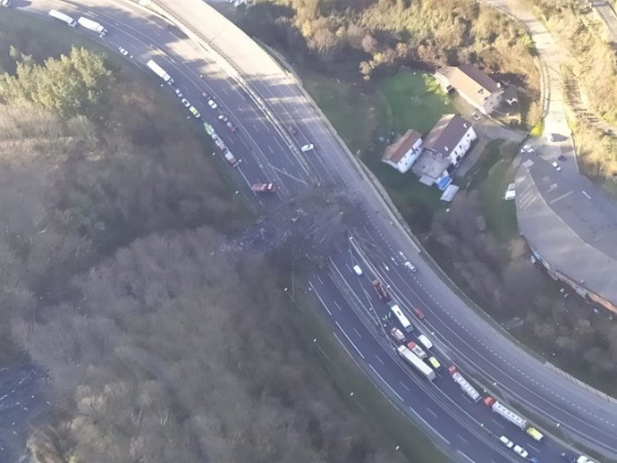 Derrumbe en Zaldibar (Bizkaia)