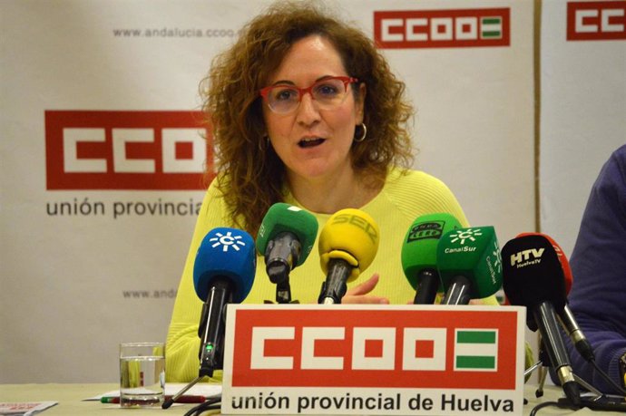 La secretaria general de CCOO en Andalucía, Nuria López.