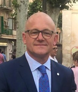 El presidente de El PI Sa Pobla, Lloren Gelabert.