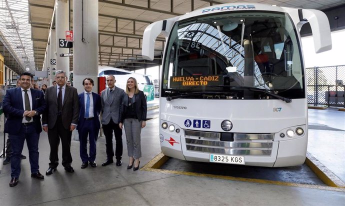 18/02/2020  Jos Luis Montero  Visita Obras De La Estacin De Autobuses Y Anuncia La Puesta En Marcha La Conexin De Autobuses C¡Diz-Huelva