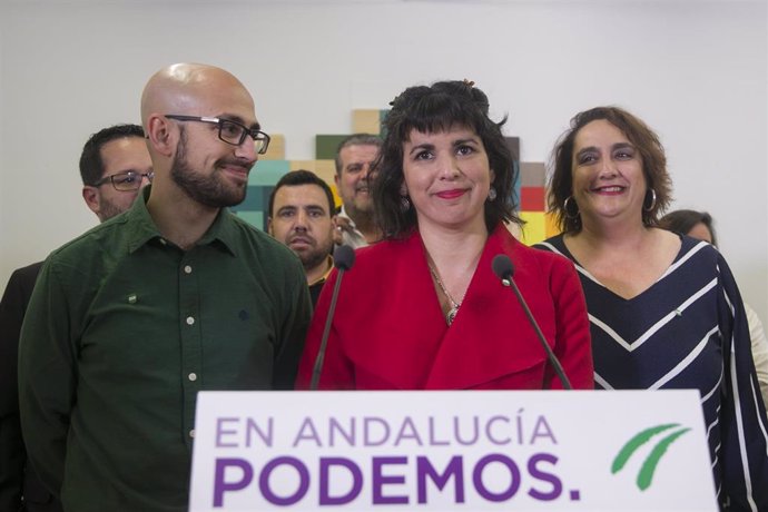 La coordinadora de Podemos Andalucía y portavoz de Adelante Andalucía, Teresa Rodríguez, en una imagen de archivo.