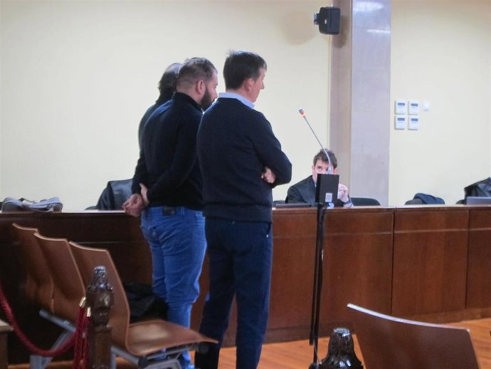 Los tres acusados durante el juicio