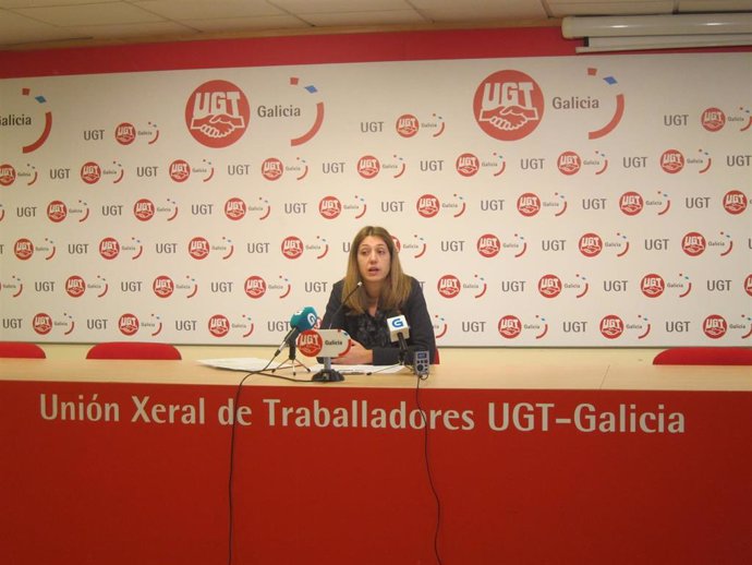 La secretaria de Igualdade de UGT Galicia, Mónica Rodríguez.