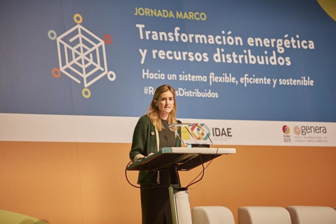 Sara Aagesen en una de las jornadas de Genera 2020