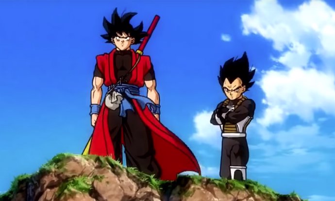 Gokuy y Vegeta en Dragon Ball Heroes