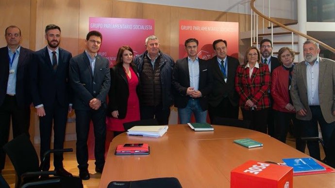 Colectivos agrarios se reúnen con PSOE, PP y Ciudadanos en el Congreso.