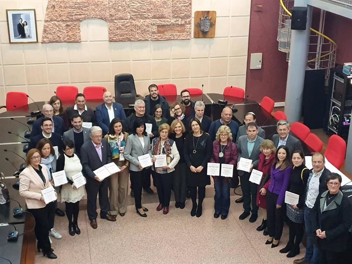 Acte de presentació de les 'rajoles de la memria' de les víctimes del Camp del Túria