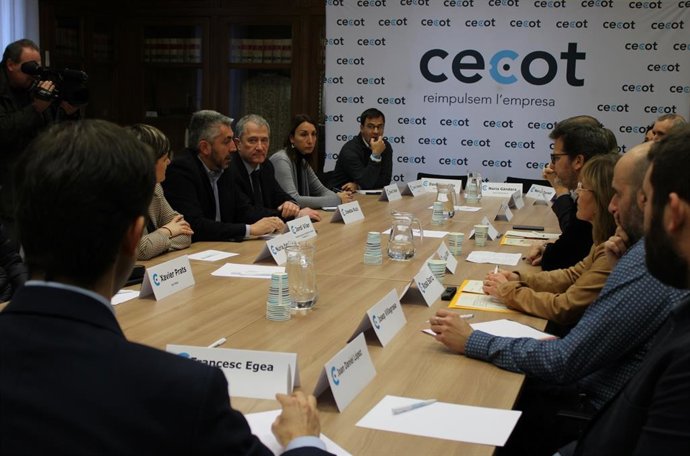 La reunió de l'Ajuntament de Terrassa amb l'Agrupació de Polígons de Terrassa.