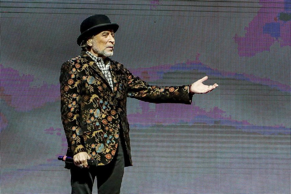 El cantante Joaquín Sabina, durante su actuación en el WiZink Center de Madrid el pasado 20 de enero de 2020.