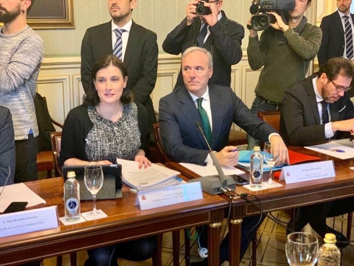 El alcalde de Zaragoza, Jorge Azcón, en Madrid