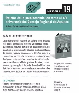 Presentación del libro 'Relatos de la preautonomía' en el Centro de Cultura Antiguo Instituto de Gijón