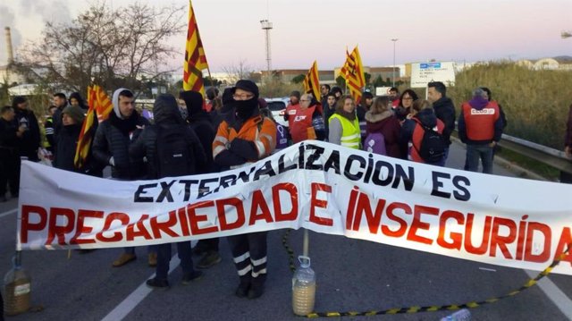 Huelga del sector petroquímico de Tarragona