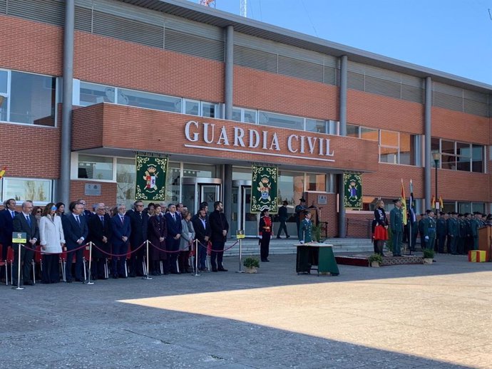 Toma de posesión del nuevo jefe de la Comandancia de la Guardia Civil de Cáceres, José Andrés Campón