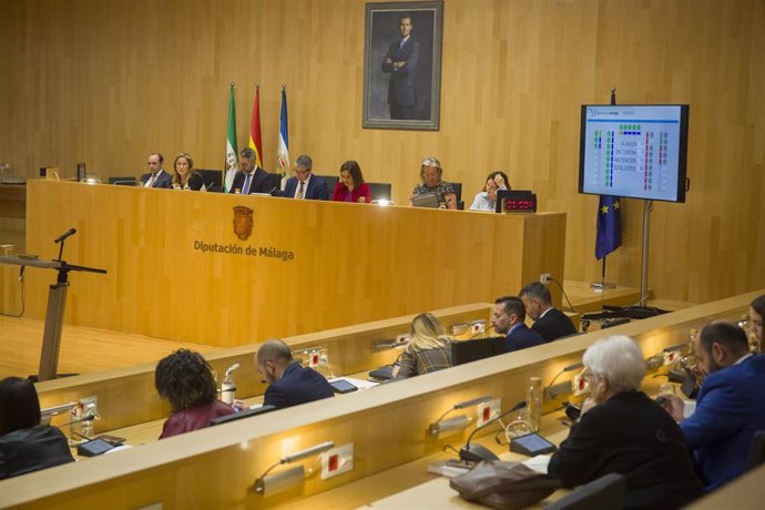 Pleno de la Diputacion de Málaga del mes de febrero de 2020