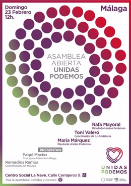Cartel de la Asamblea de Unidas Podemos