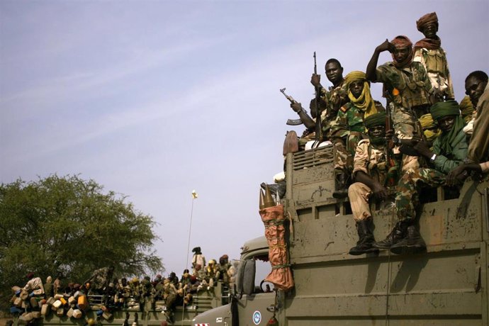 Soldados del Ejército de Chad