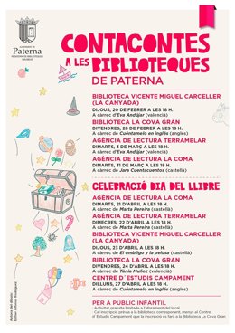 Cuentacuentos en las bibliotecas de Paterna