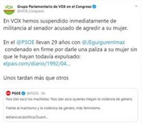 Vox anuncia que suspende de militancia al senador de Ceuta investigado por violencia de género