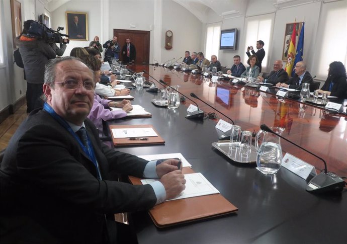 El consejero de Hacienda y Administraciones Públicas de C-LM, Juan Alfonso Ruiz Molina, en la reunión de la Conferencia Sectorial para asuntos de la Seguridad Nacional