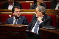 Torra y Aragons se reúnen en la Generalitat para abordar la reunión con Sánchez