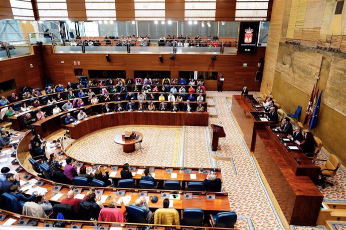 Imagen de recurso de una sesión plenaria en la Asamblea de Madrid.