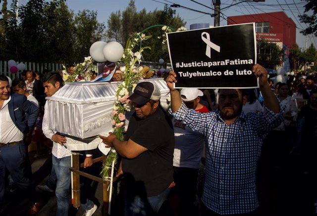 Funeral de la niña Fátima Cecilia