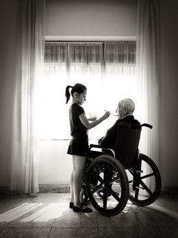 Instantánea ganadora del XII Concurso de Fotografía sobre Humanización del Hospital San Juan de Dios de León.