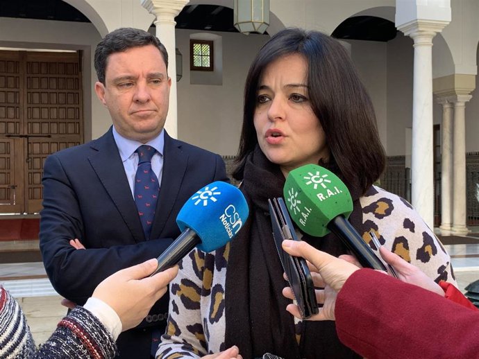 Virginia Pérez en declaraciones a los medios de comunicación