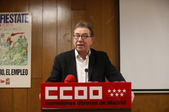 Imagen de recurso del secretario general de CCOO Madrid, Jaime Cedrún.