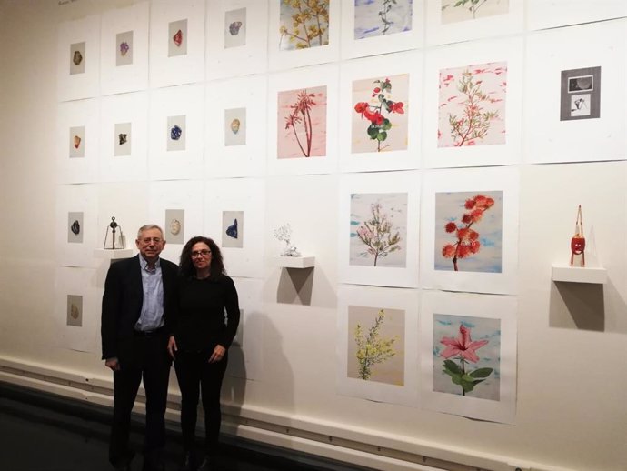 Antonio Arino y Nuria Rodriguez en la exposición
