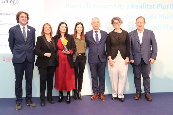 Entrega del premio a la promoción de la realidad multilingüe en España.