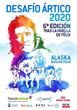 Cártel de la expedición homenaje del 40 aniversario del fallecimiento de Felix Rodríguez de la Fuente