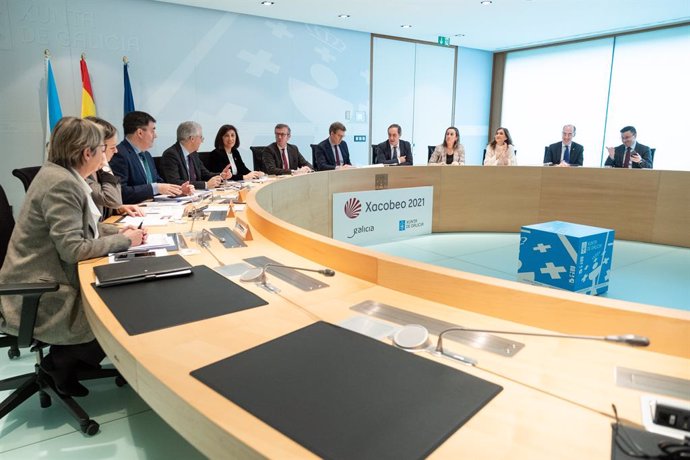 O titular do Goberno galego preside a reunión do Consello da Xunta