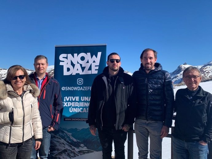 Presentación del festival de música electrónica y nieve, Snowdaze, en Candanchú