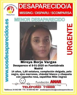 Buscan a una menor de 14 años en la tercera desaparición denunciada esta semana en Fuenlabrada