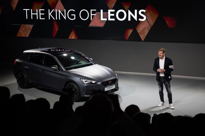 Rueda de prensa de presentación del Cupra León y Cupra León Sportstourer, además de los coches de carreras Cupra León Competición y el Cupra e-Racer, y los nuevos proyectos de la marca para 2020 en Barcelona a 20 de febrero de 2020.