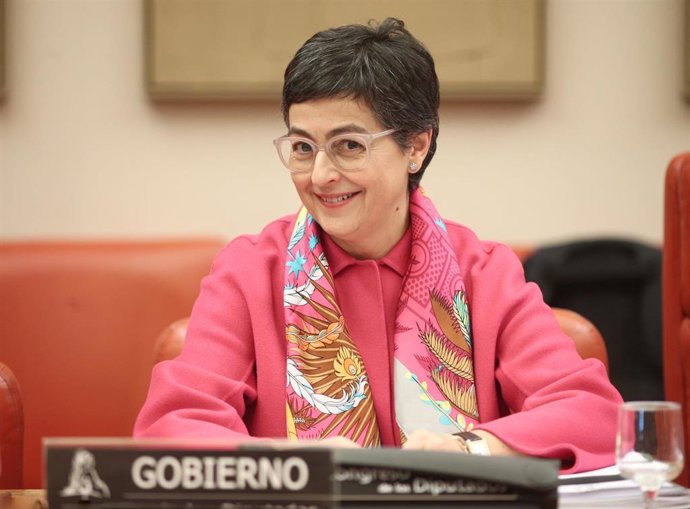 La ministra de Asuntos Exteriores, Unión Europea y Cooperación, Arancha González Laya, en la reunión de la Comisión de Asuntos Exteriores en el Congreso, para informar sobre los objetivos de su ministerio, en Madrid (España), a 20 de febrero de 2020.