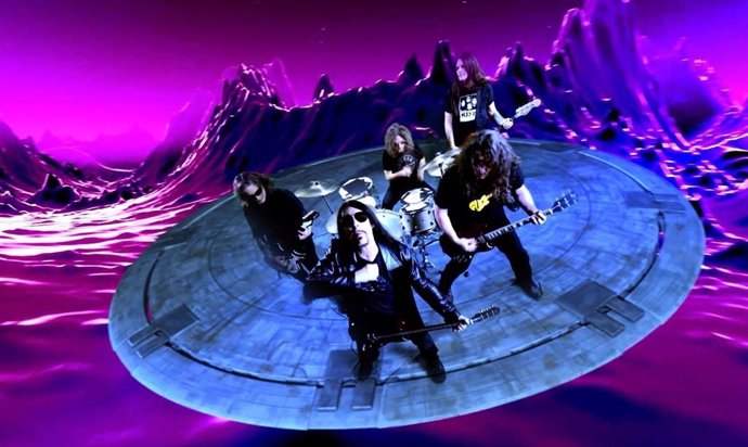 La banda Monster Magnet en uno de sus últimos videoclips