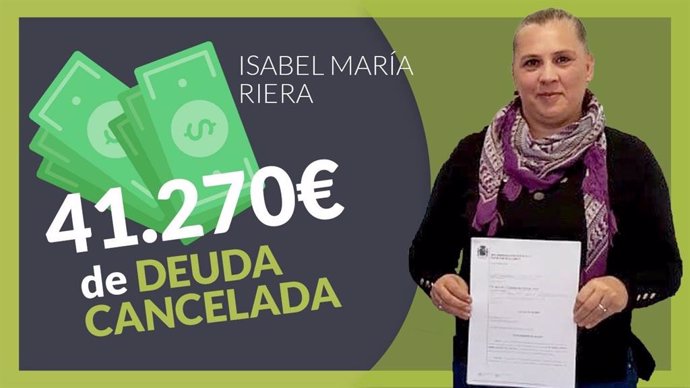 COMUNICADO: Repara tu deuda Abogados cancela 41.270  a una mujer de Mallorca me