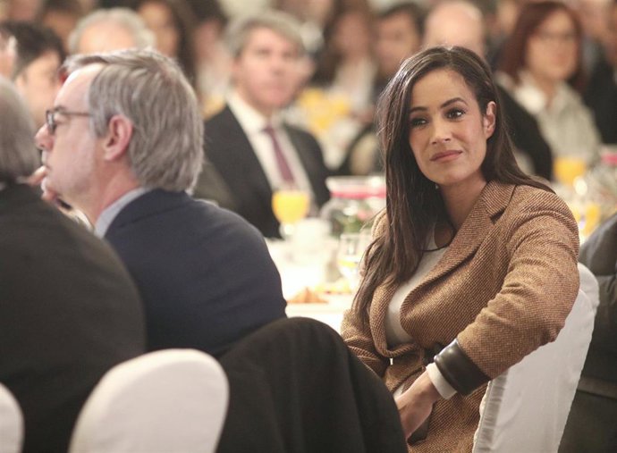 La vicealcaldesa de Madrid, Begoña Villacís, en un desayuno informativo. Imagen de arcivo